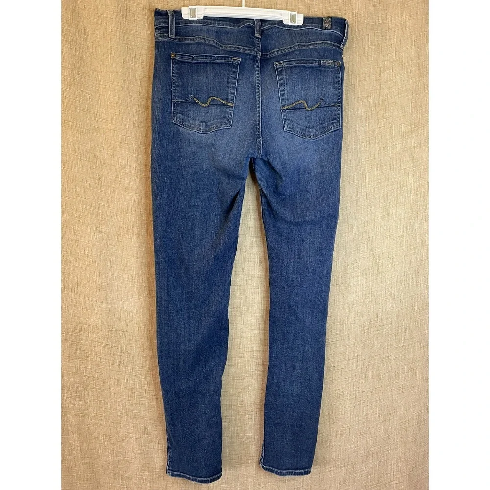 7 FOR ALL MANKIND Roxanne Skinny‎ Jeans Women's Size 32 - Picture 2 of 7